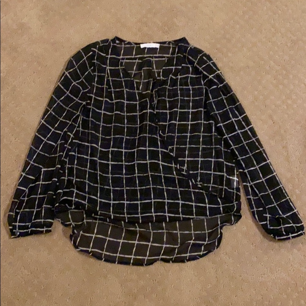 LUSH Sheer Long Sleeved Top